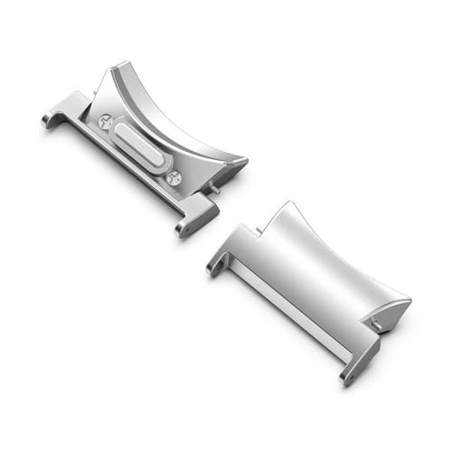 Conectores de Banda de Reloj de Metal Curvo Samsung Galaxy Watch (Plateado)