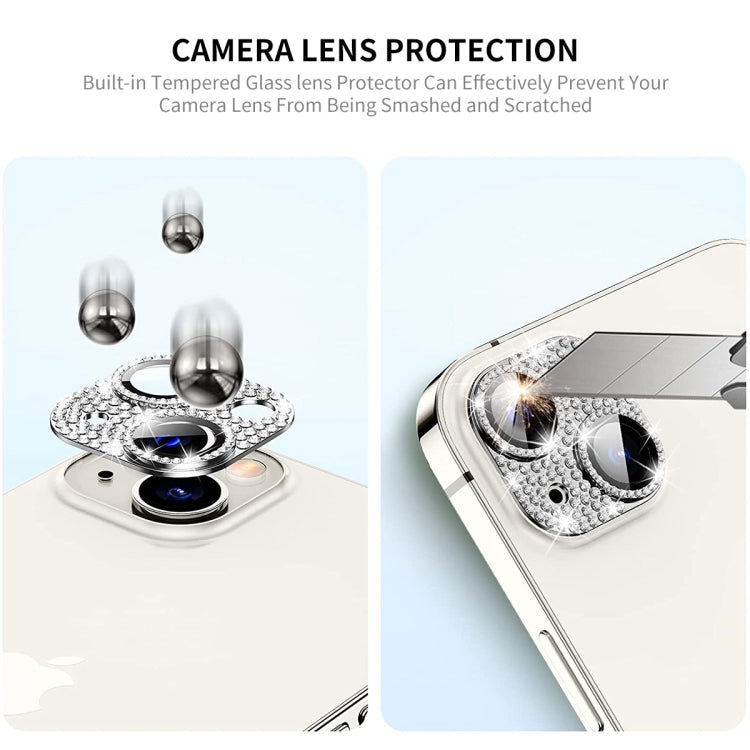 Lente de Cámara + Protector Vidrio Templado Enkay Hat-Prince Blink Diamond para iPhone 15/15 Plus (Verde) - MOVILSTORE