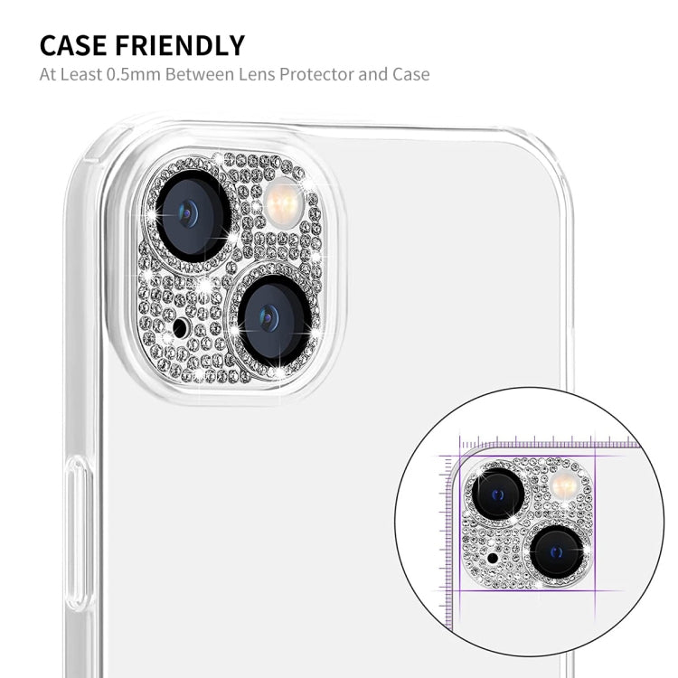 Lente de Cámara + Protector Vidrio Templado Enkay Hat-Prince Blink Diamond para iPhone 15/15 Plus (Dorado) - MOVILSTORE
