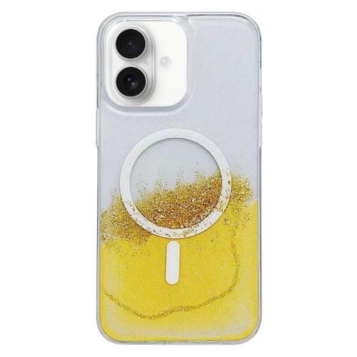 Funda híbrida TPU con Magsafe para iPhone 16 Plus (Amarilla)