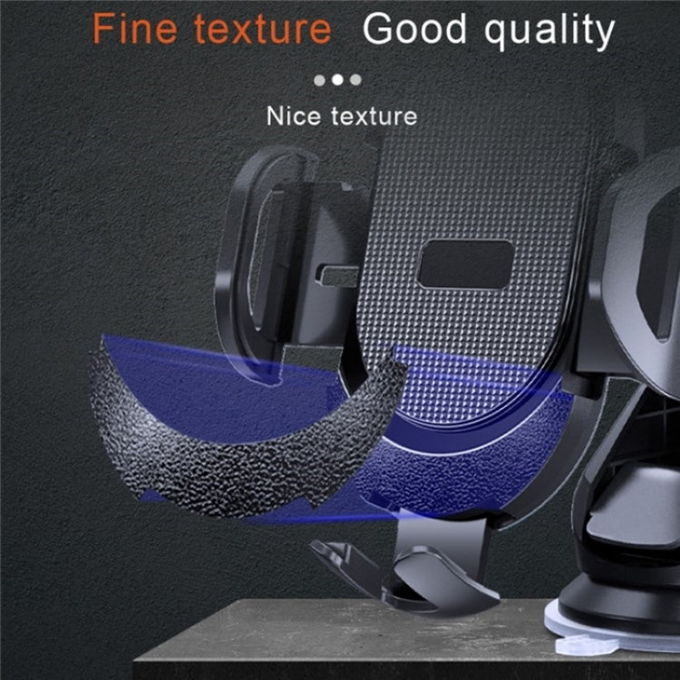 D33 Soporte para Teléfono de Coche con Ventosa y Sensor de Gravedad con Clip para Ventilación de Aire (Rojo)