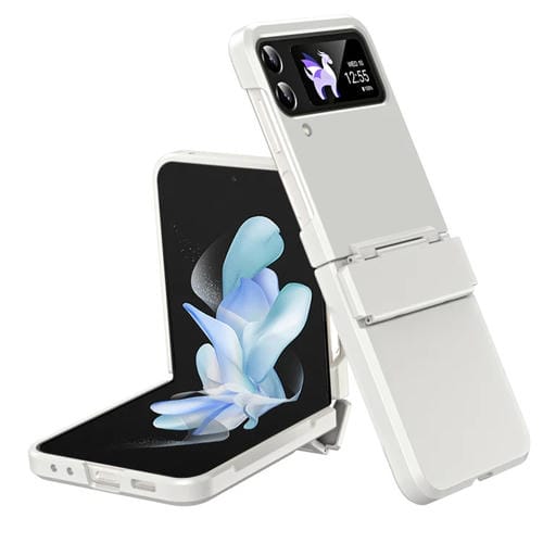 Estuche para Samsung Galaxy Z Flip4 Diamond Case-Film Bisagra Integral a Prueba de Golpes (Blanco)