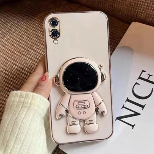 Funda para teléfono Samsung Galaxy A02 Eu con soporte para Astronauta Galvanoplastia (Rosa)