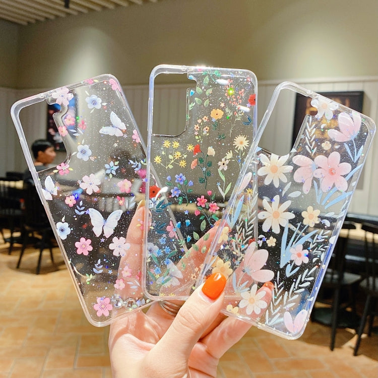 Caja de Teléfono Samsung Galaxy A24 5G TPU Epoxi Floral Pequeña (D02 Flor Pintada a Mano)