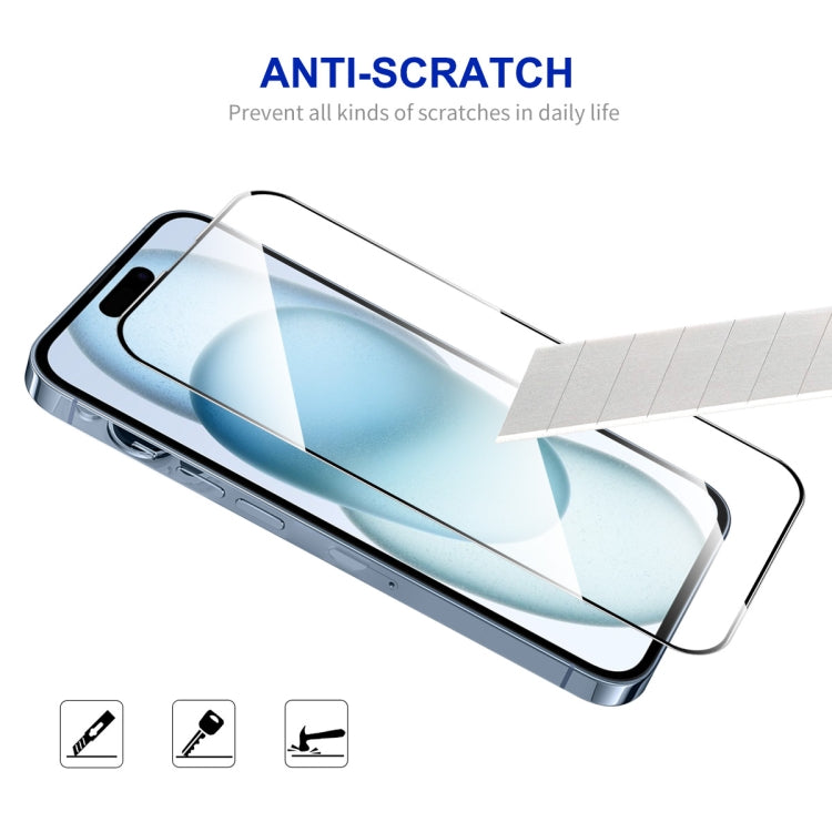 Película de Vidrio Completa Enkay para iPhone 15 con Silicio y Alúmina - MOVILSTORE