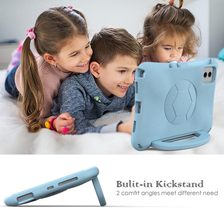 Funda de EVA a prueba de golpes para Xiaomi Redmi SE 11 2025/Pad 2 con forma de balón de fútbol (azul claro)