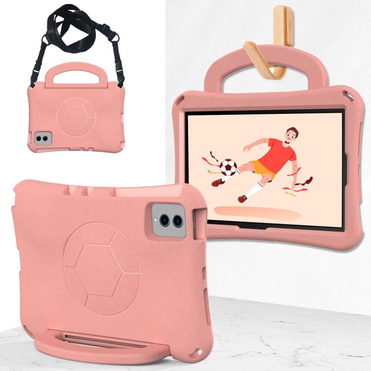 Funda de EVA a prueba de golpes con forma de balón de fútbol para Xiaomi Redmi SE 11 2025/Pad 2 (rosa claro)