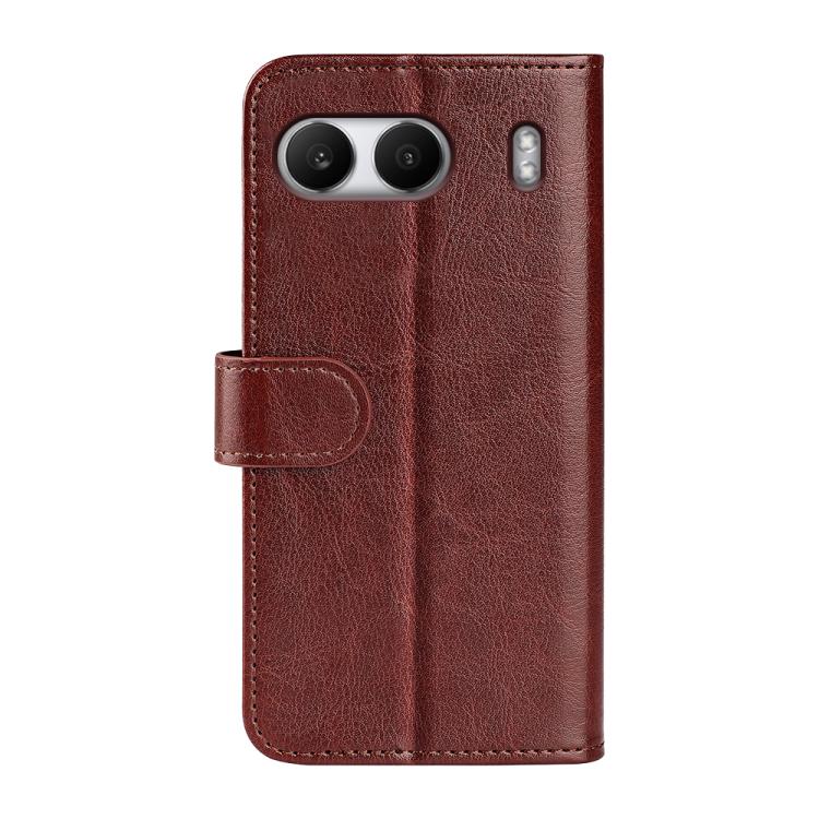 Funda de Cuero con Tapa Horizontal Textura R64 para OnePlus Nord 4 (Marrón)