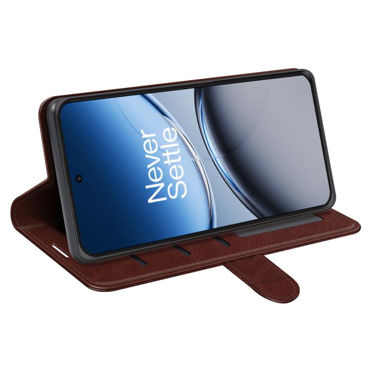 Funda de Cuero con Tapa Horizontal Textura R64 para OnePlus Nord 4 (Marrón)
