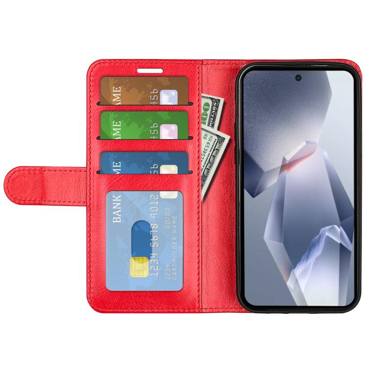Funda de Cuero OnePlus Ace 5 Pro Tapa Horizontal Textura R64 (Rojo)