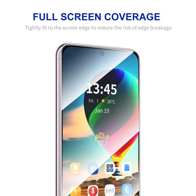 Película de vidrio templado ENKAY de aluminio y silicio de alta densidad con pegamento completo para Infinix Smart 10/10 Plus, 2 unidades