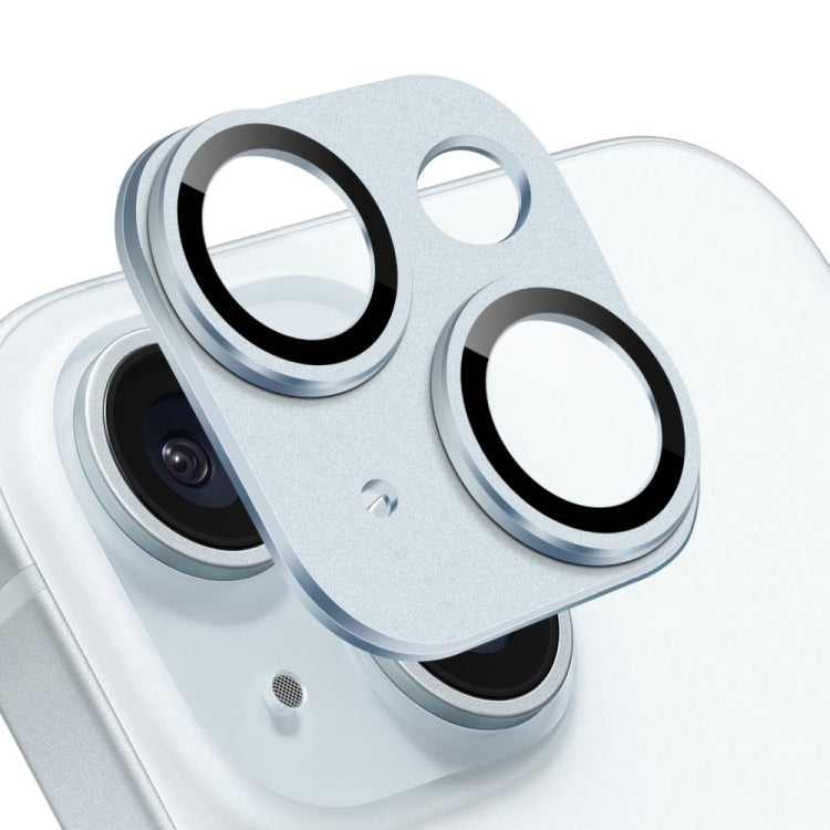 Película de Lente Trasera para iPhone 15/15 Plus Northjo Vidrio Templado Integrada Esmerilada (Azul) - MOVILSTORE
