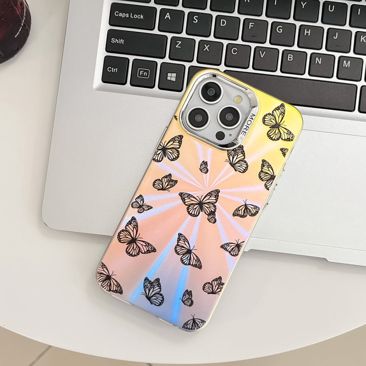Funda para Teléfono iPhone 15 Mariposa Láser Galvanizada (Ab1) - MOVILSTORE