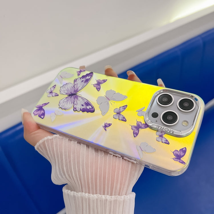 Funda para Teléfono iPhone 15 Mariposa Láser Galvanizada (Ab1) - MOVILSTORE