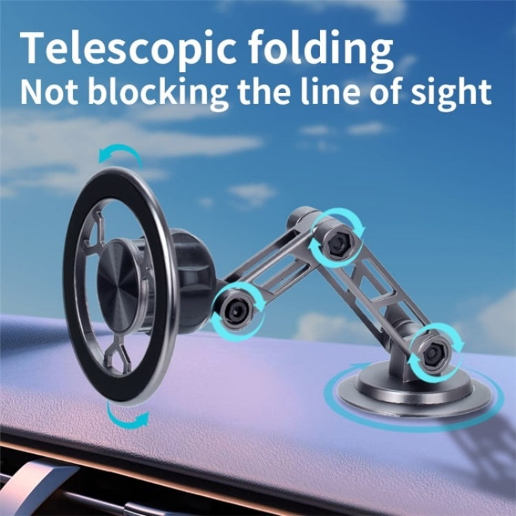 Soporte Magnético para Teléfono Móvil G188, Ajustable, de Aleación de Aluminio, para Salpicadero de Coche (Gris)
