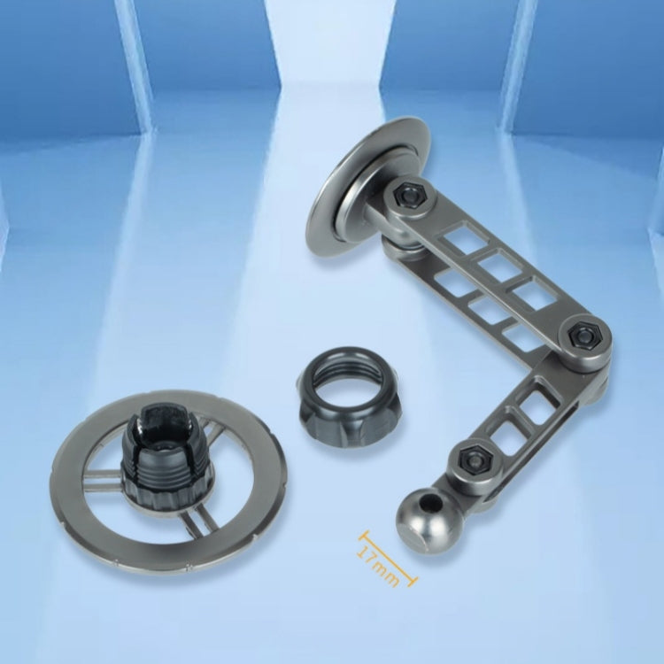 Soporte para Teléfono Móvil con Brazo Robótico Ajustable G198, Soporte Magnético para Parabrisas de Salpicadero de Coche (Plateado)