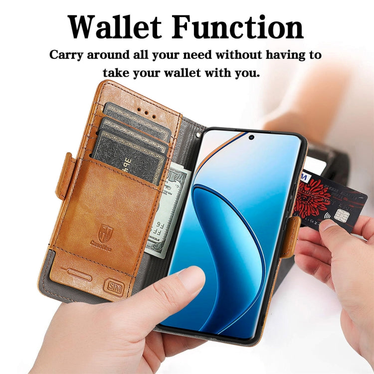 Funda para Teléfono Nothing Phone 2A Plus con Hebilla Magnética Doble y Empalme Neo (Marrón)
