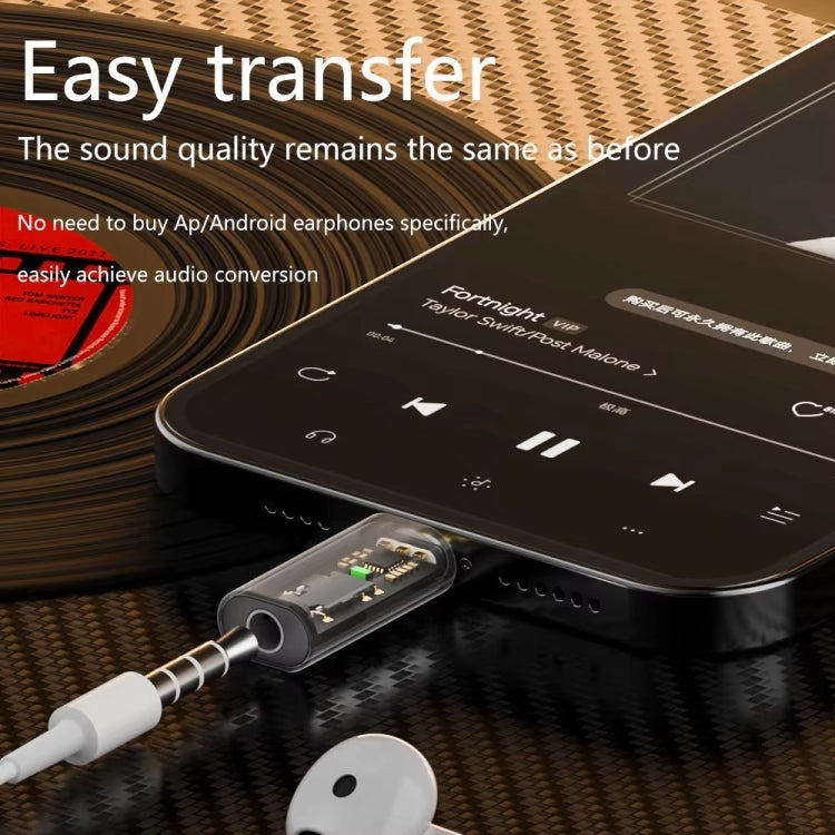 Adaptador Auriculares Tipo C a 3,5 mm Decodificación Audio Dac iPhone 15 (Azul)