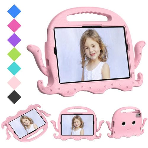 Funda híbrida de EVA para Xiaomi Redmi Pad 2/SE 11 2025, estilo pulpo, a prueba de golpes, con correa (rosa)