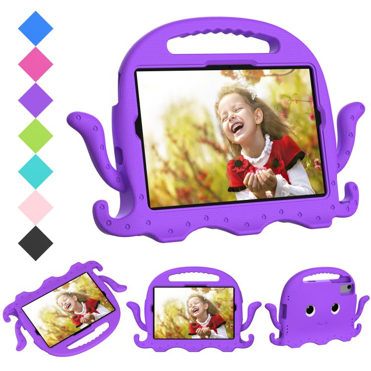 Funda híbrida de EVA para Xiaomi Redmi Pad 2/SE 11 2025, estilo pulpo, a prueba de golpes, con correa (morada)