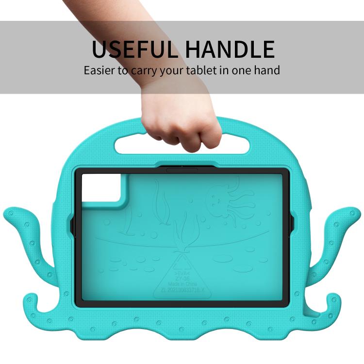 Funda híbrida de EVA para Xiaomi Redmi Pad 2/SE 11 2025, estilo pulpo, con correa y protección contra golpes (verde glacial)