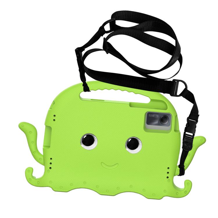 Funda híbrida de EVA para Xiaomi Redmi Pad 2/SE 11 2025, estilo pulpo, con correa y antigolpes (verde hierba)