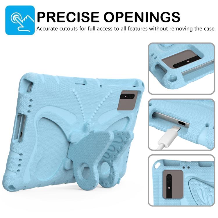 Funda de EVA a prueba de golpes con soporte de mariposa para Xiaomi Redmi Pad 2/SE 11 2025 (azul claro)