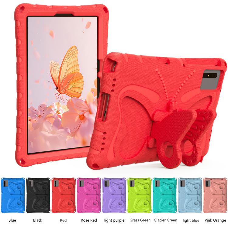 Funda de EVA a prueba de golpes con soporte de mariposa para Xiaomi Redmi Pad 2/SE 11 2025 (roja)
