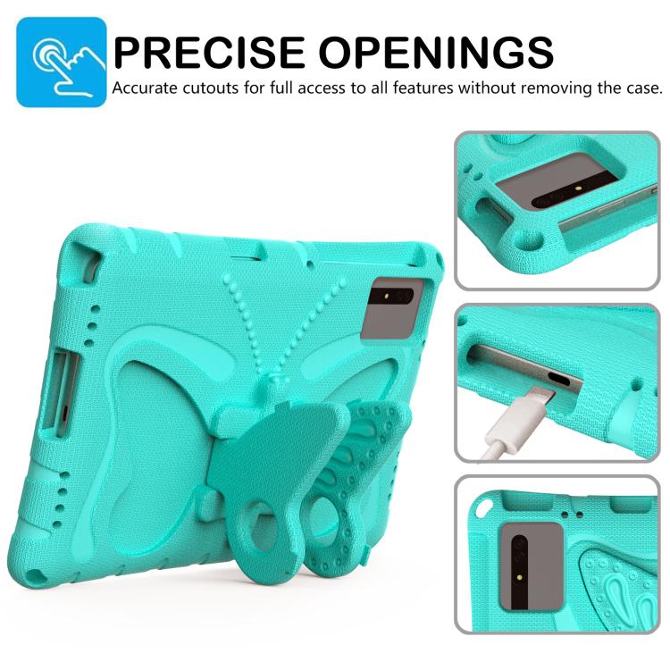 Funda de EVA a prueba de golpes con soporte de mariposa para Xiaomi Redmi Pad 2/SE 11 2025 (verde menta)