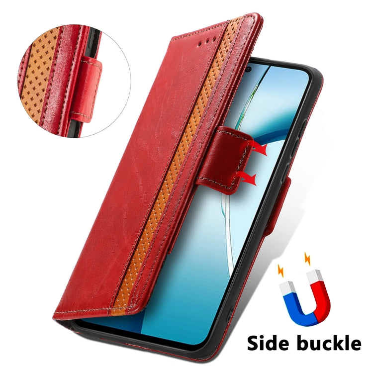 Funda de Cuero con Hebilla Magnética Doble para OnePlus Ace 3 Pro (Negra)