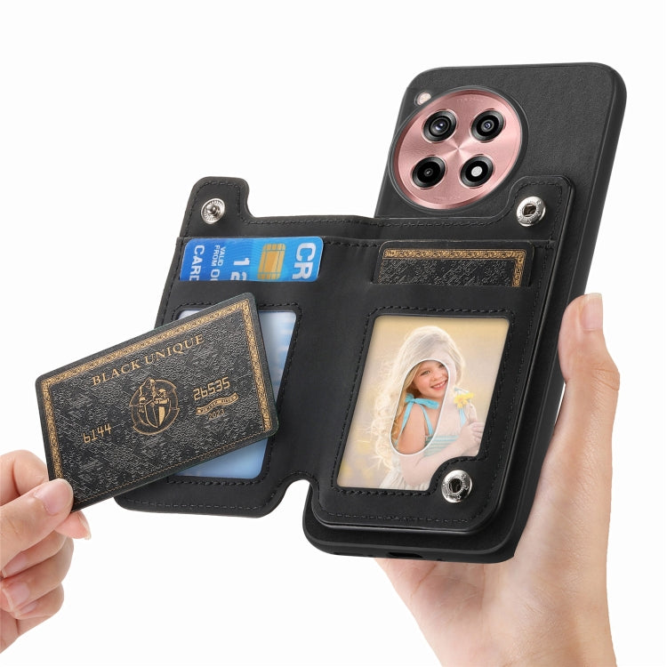 Funda para Teléfono OnePlus Nord Ce4 Ace 3V con Cremallera Retro Magsafe (Negra)