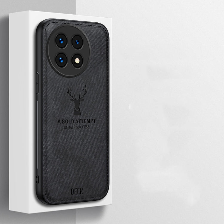 Funda para Teléfono OnePlus 13 de Tela con Diseño Cabeza de Ciervo (Gris)