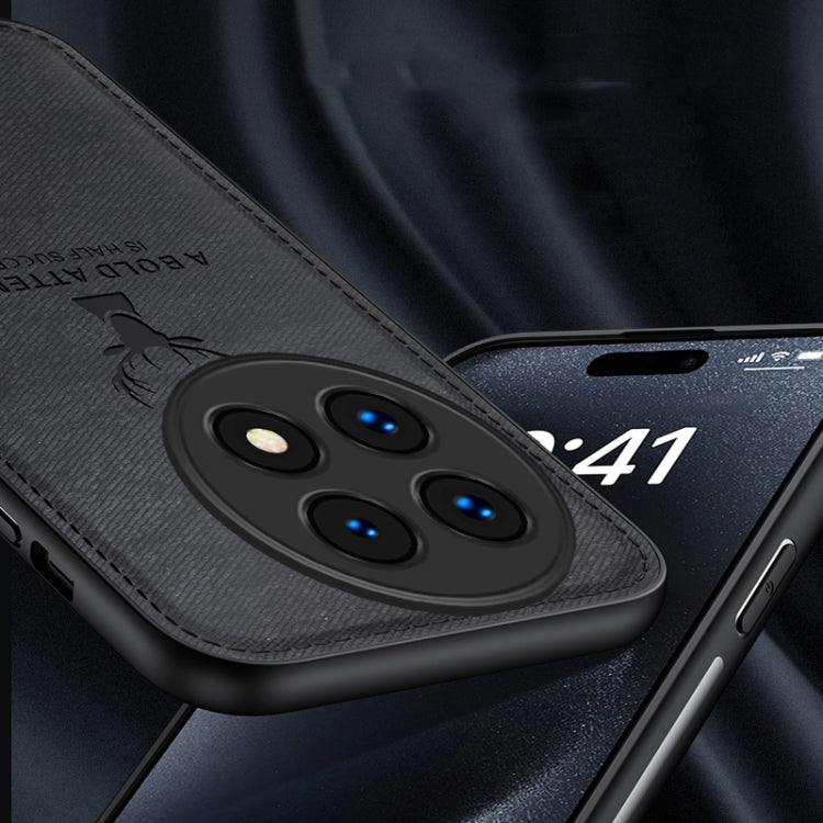 Funda para Teléfono OnePlus 13 de Tela con Diseño Cabeza de Ciervo (Gris)