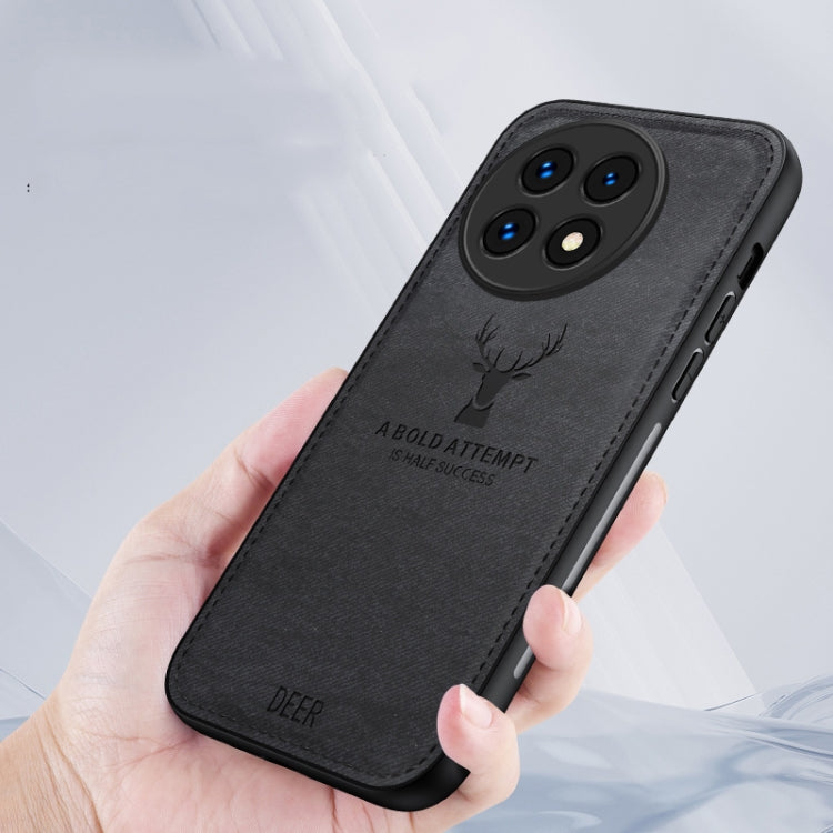 Funda para Teléfono OnePlus 13 de Tela con Diseño Cabeza de Ciervo (Gris)