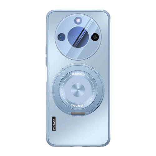 Estuche para Teléfono Honor X60 con Soporte Magsafe y Película para Lente (Azul)