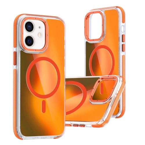 Funda para Teléfono Magsafe iPhone 11 Degradado Dos Colores (Naranja)