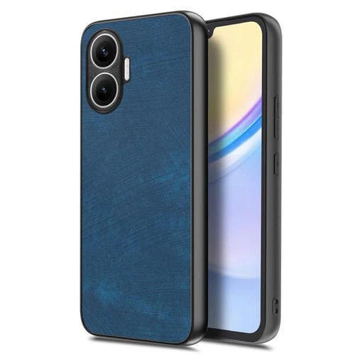 Funda trasera de cuero vintage para Redmi Turbo 4 Pro (azul)