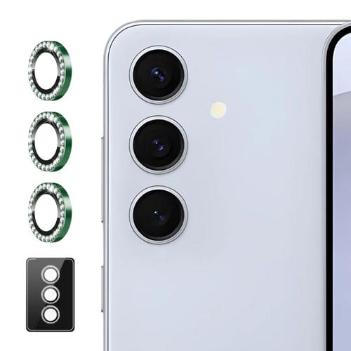 Película Completa de Cristal para Lente de Cámara con Anillo de Diamante Individual Antirreflejo Enkay Ar para Samsung Galaxy A25 (Verde Oscuro)