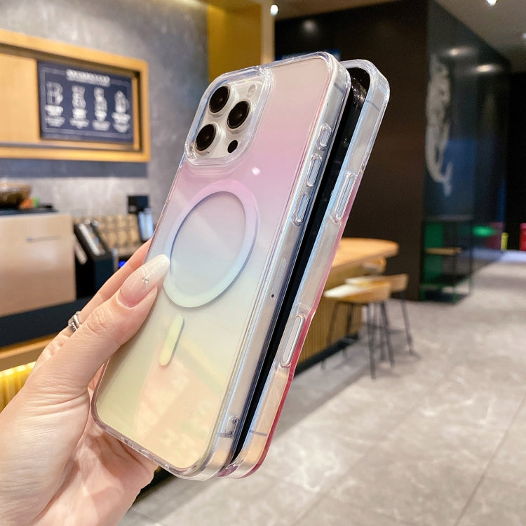 Funda para Teléfono Magsafe PC Transparente con Degradado para iPhone 13 Pro (Colorida)