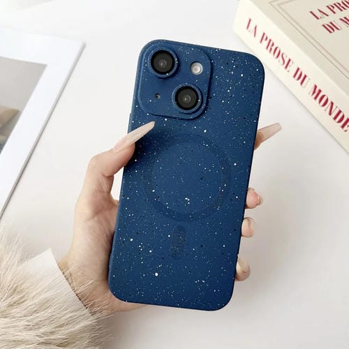 Funda para iPhone 13 Starry Sky TPU a Prueba de Golpes Magsafe (Azul Oscuro)