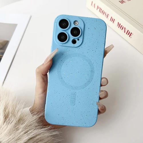 Funda para iPhone 15 Pro Max Starry Sky TPU a Prueba de Golpes Magsafe (Azul Sierra)