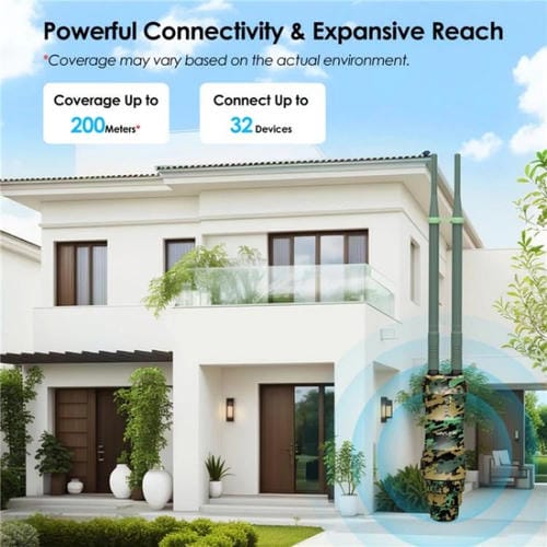 Extensor WiFi WAVLINK WN570HA2 enrutador inalámbrico doble banda AC1200 para exteriores resistente agua IP67 (Blanco)