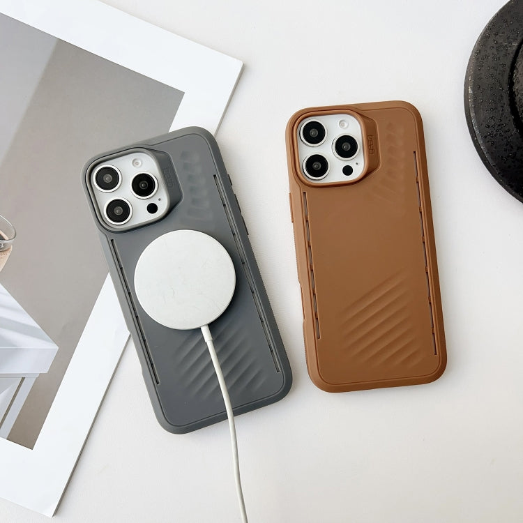 Funda TPU a Prueba de Golpes Gaer4 con Imitación Magsafe para iPhone 11 Pro (Marrón)