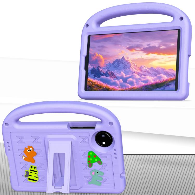 Funda a Prueba de Golpes Eva con Dibujos Animados de Gorrión para Xiaomi Pad 7 Pro (Morado Taro)