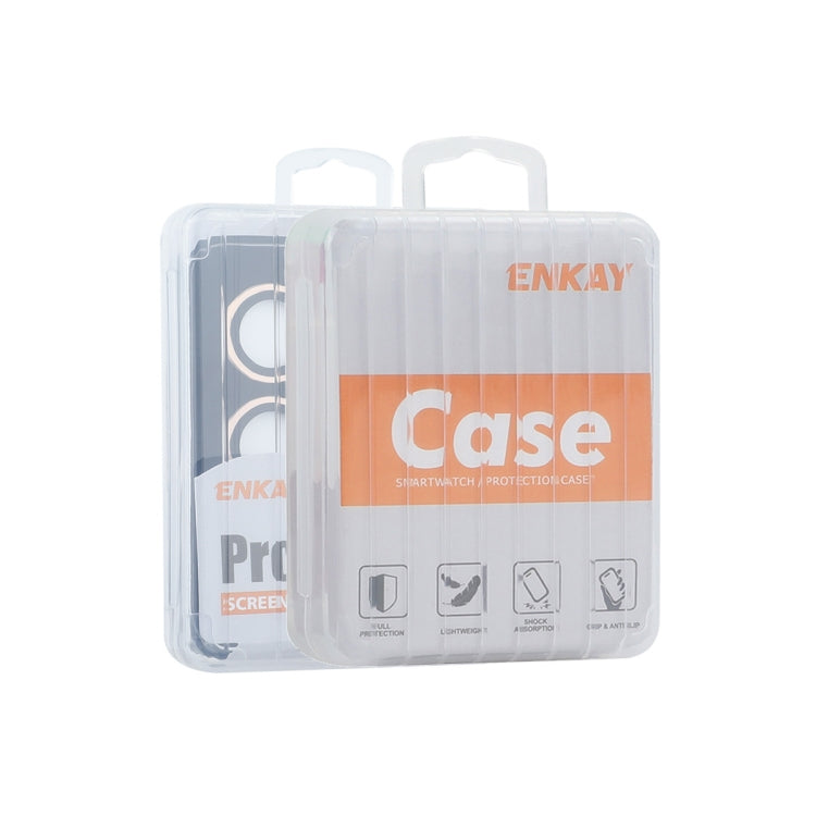 Película de Vidrio Templado Enkay 9H Aleación de Aluminio para Lente Trasera iPhone 16E (Dorado)