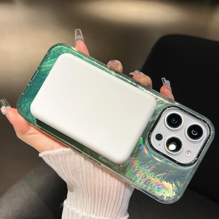 Funda para Teléfono Magsafe iPhone 12 Textura de Glaciar Degradado (Negra)
