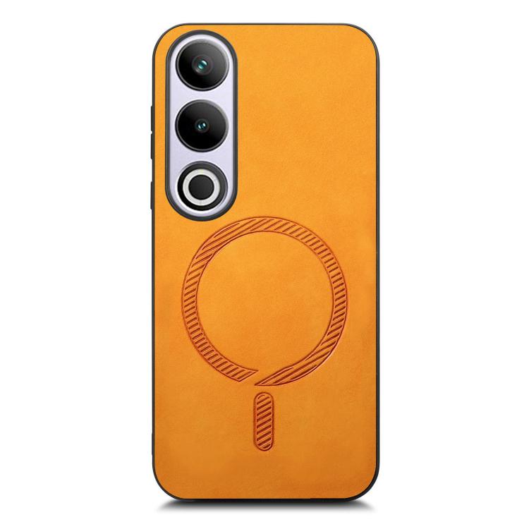 Funda Trasera PU Magsafe para OnePlus Nord CE4/Ace 3V (Amarilla)