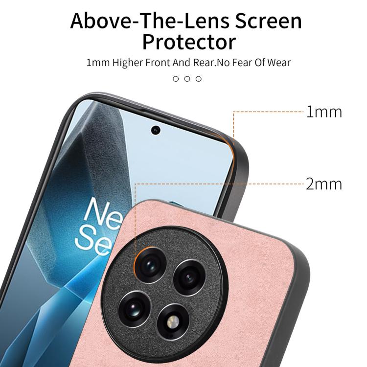 Funda Trasera PU Magsafe para OnePlus Ace 3/12R 5G (Amarilla) Color Sólido Retro