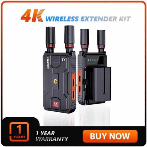 Transmisor y Receptor Inalámbrico Vrriis 097Pro para Transmisión en Vivo de Audio y Video 4K HD Al Aire Libre Enchufe Au