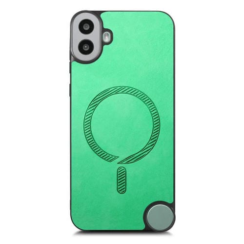 Funda Trasera Magnética de PU para cmf Phone 1 Retro Magsafe (Verde)